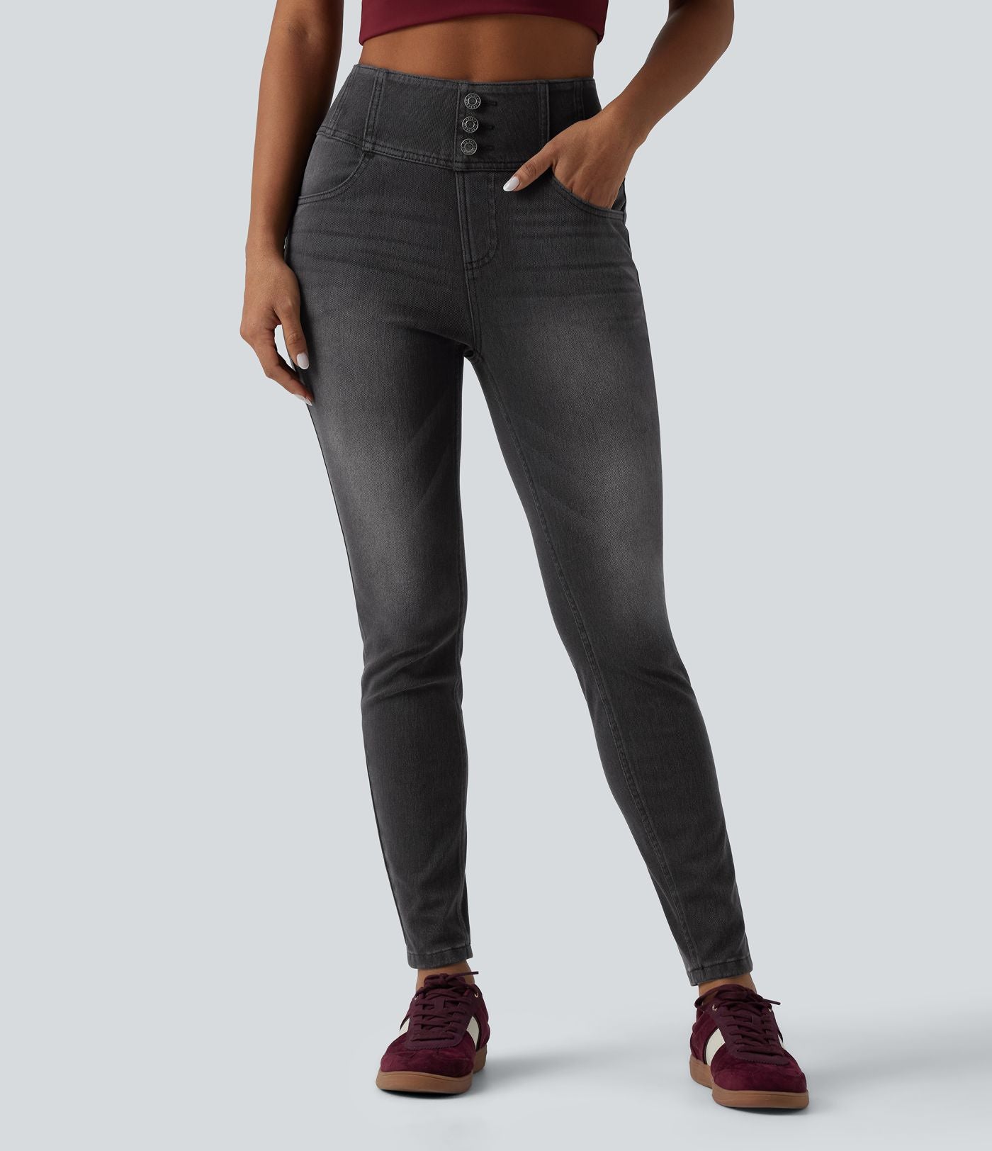 Jean skinny Halara Flex™ taille haute avec poches