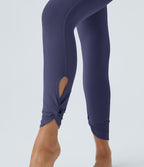 Softlyzero™ Leggings de Yoga Taille Haute avec Poche Arrière Découpée et Torsadée