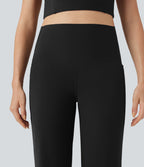 Pantalon de yoga droit gainant taille haute avec poches Halara UltraSculpt™