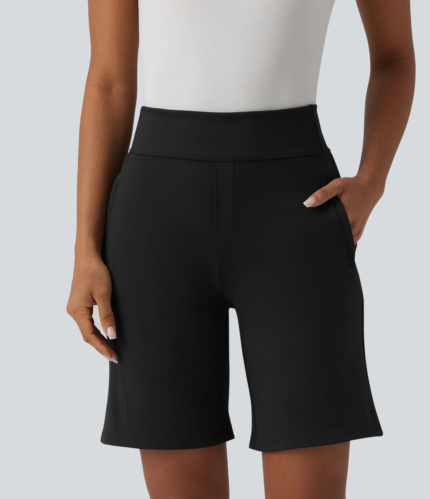 Short tailleur DayStretch ample taille haute avec poches