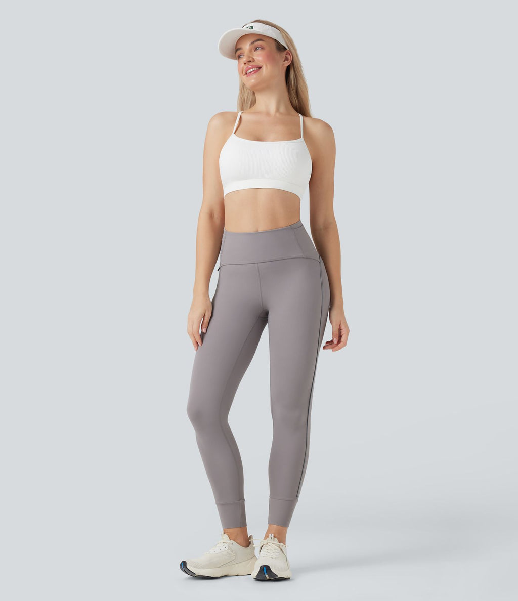 Legging de randonnée gainant taille haute réfléchissant avec poches - UPF50+ SoftlyZero™