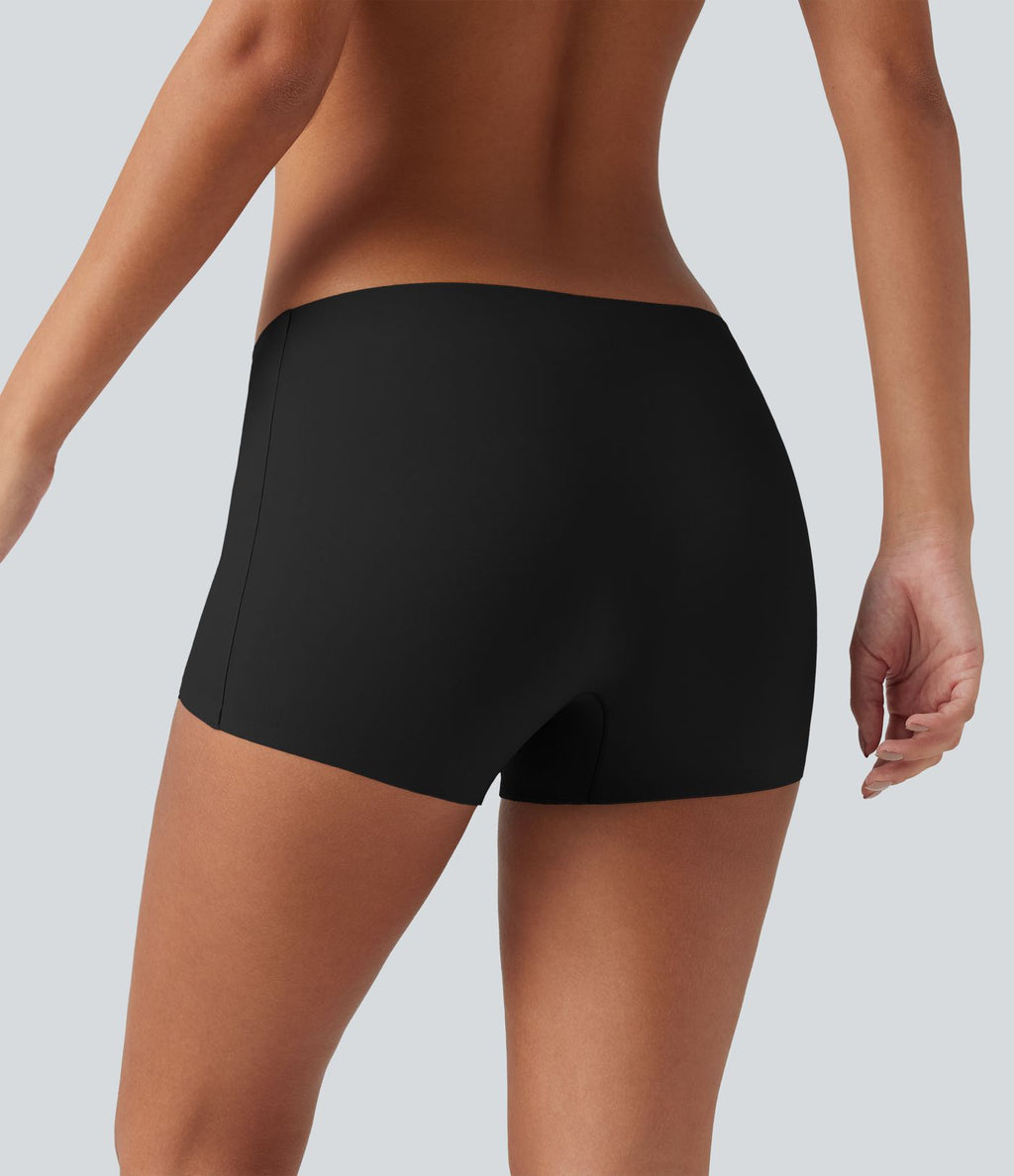 Shorty d'intérieur lisse à taille mi-haute
