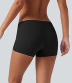 Shorty d'intérieur lisse à taille mi-haute