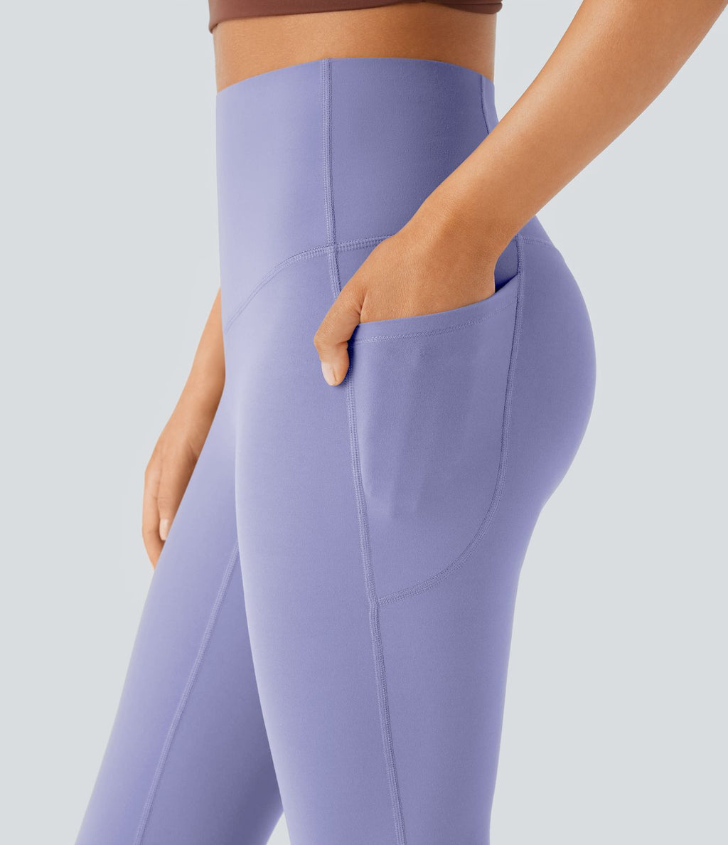 Pantalon de yoga à coupe bootcut gainant taille haute avec poches Halara UltraSculpt™