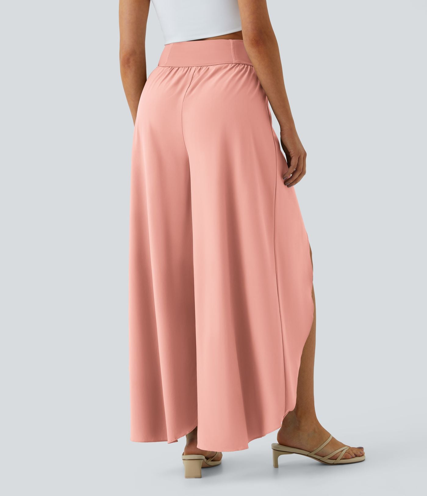 Breezeful™ Pantalon Large Fluide Séchage Rapide Taille Haute Poche Arrière