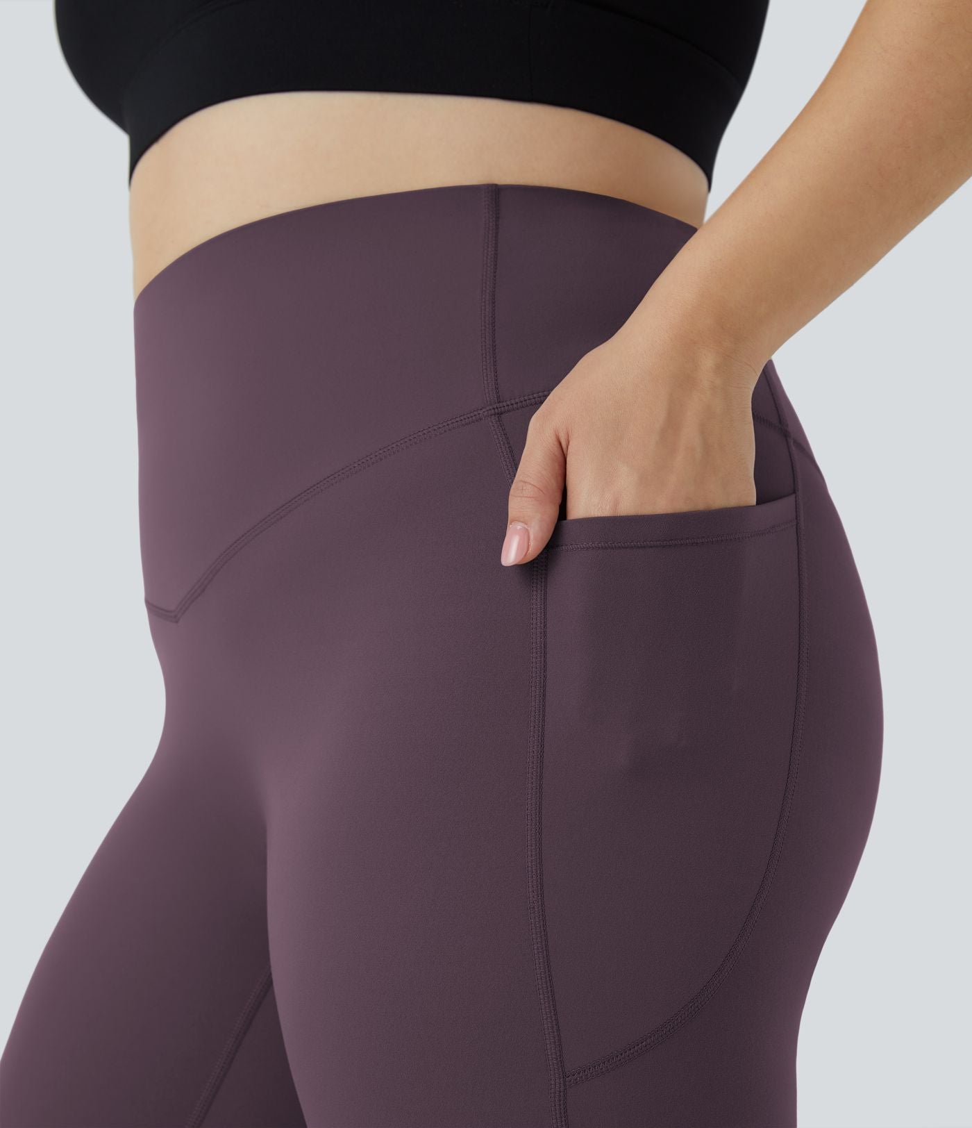 Legging d'entraînement gainant taille haute grande taille avec poches Halara UltraSculpt™