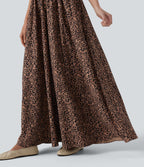 Robe longue fluide décontractée à bretelles avec poches