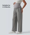 Pantalon tailleur de grossesse Halara Flex™ DayStretch coupe droite taille super haute avec poches
