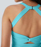 Débardeur yoga SoftlyZero™ Plush à découpes E-G