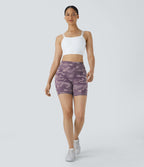 Short Course Biker Yoga Taille Haute avec Poches Latérales