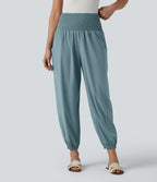 Jogging Breezeful™ taille ultra haute froncé, séchage rapide, avec poches