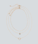 Ensemble de colliers pendentifs lettre + cœur