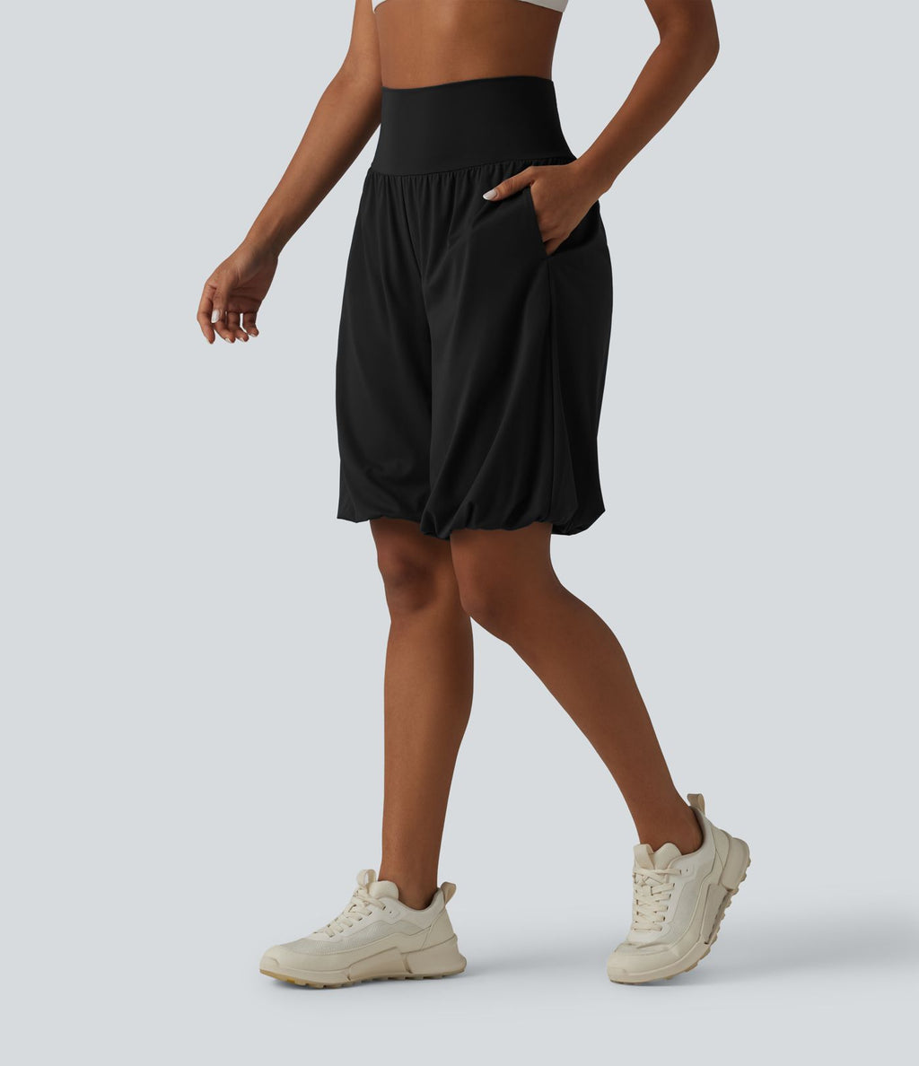 Short ballon de yoga SoftlyZero™ Airy effet frais InstantCool taille très haute avec poches