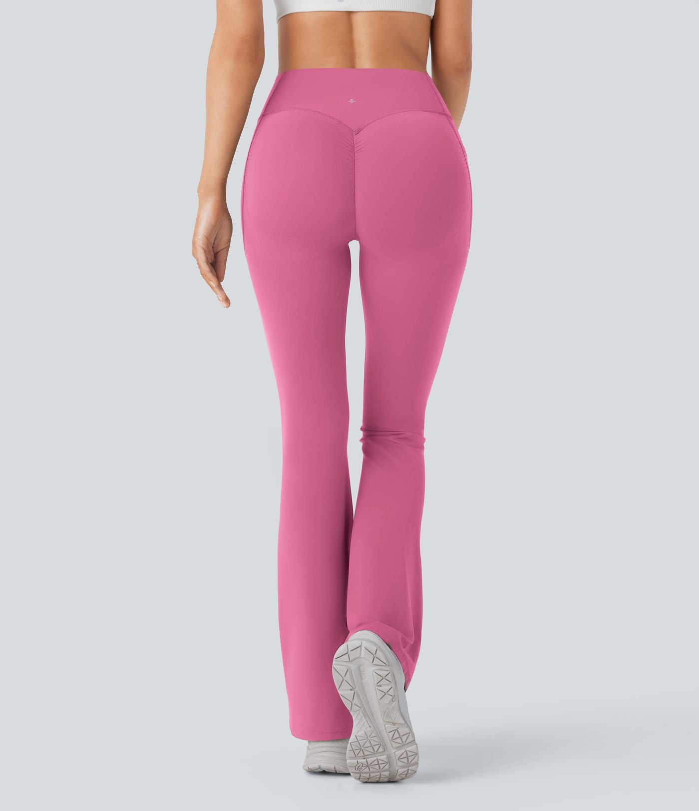 Pantalon de yoga à coupe bootcut gainant galbant taille haute avec effet scrunch et poches Halara UltraSculpt™