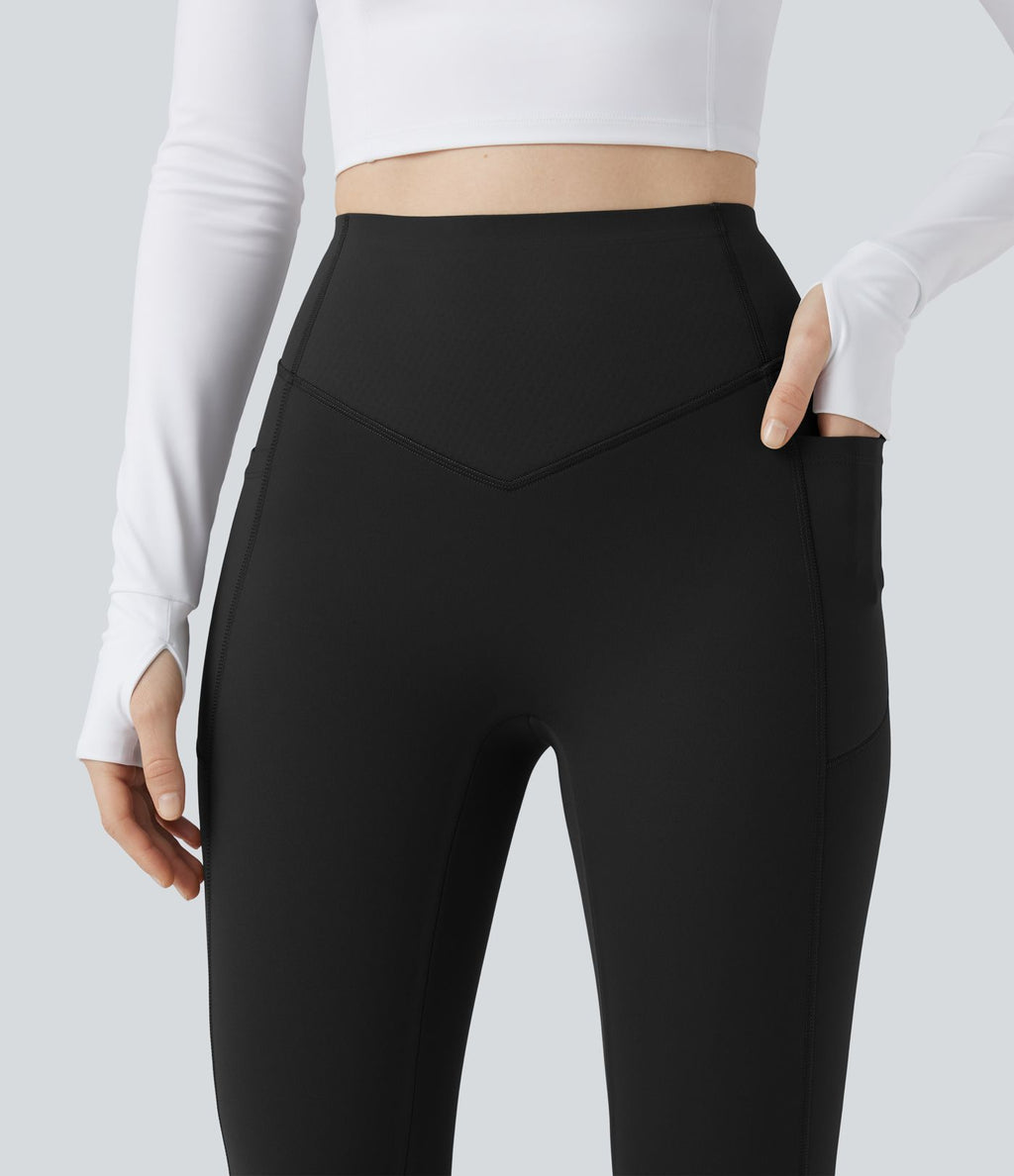 Legging de yoga Halara UltraSculpt™ Extra Heat taille haute froncé effet push-up gainant avec poches