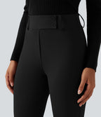 Pantalon tailleur évasé taille haute avec poches Halara Flex™