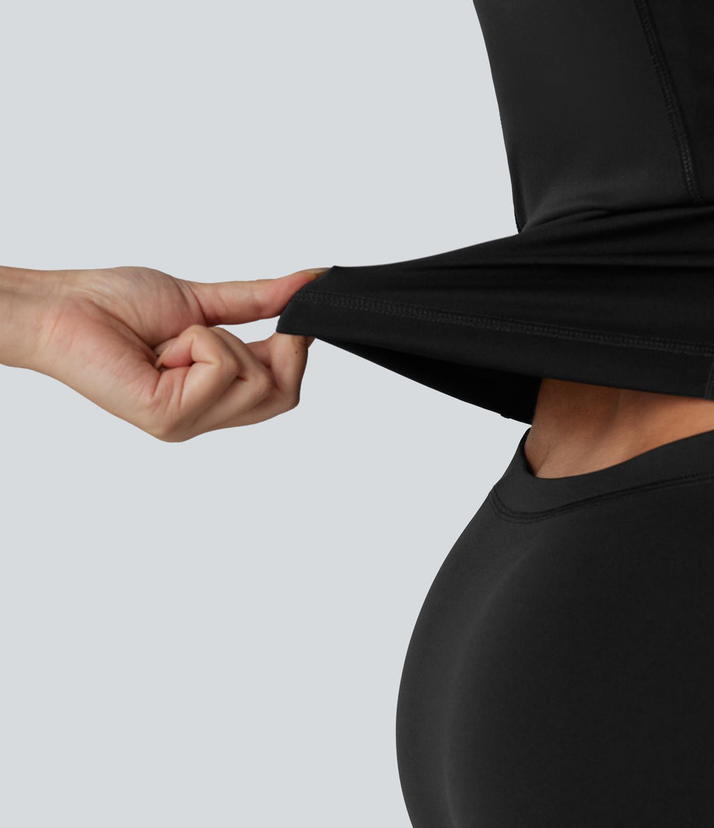 Robe de tennis Easy Peasy SoftlyZero™ dos croisé avec dentelle contrastée, brassière intégrée, à effet frais InstantCool et poches, protection solaire UPF50+