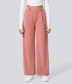 Pantalon tailleur Halara Flex™ DayStretch coupe droite taille haute avec poches