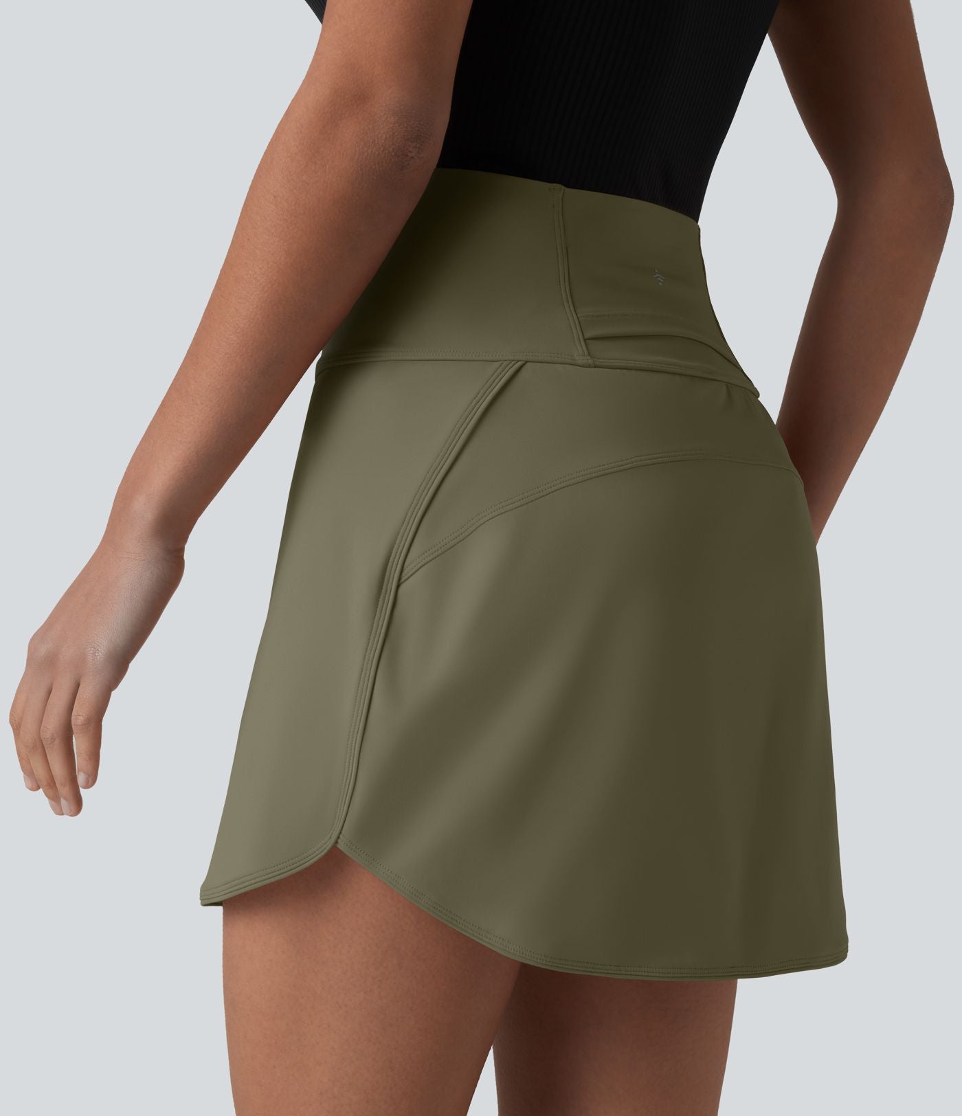 Jupe de golf courte 2-en-1 SoftlyZero™ Airy effet frais InstantCool taille ultra-haute gainant avec ourlet arrondi et poches