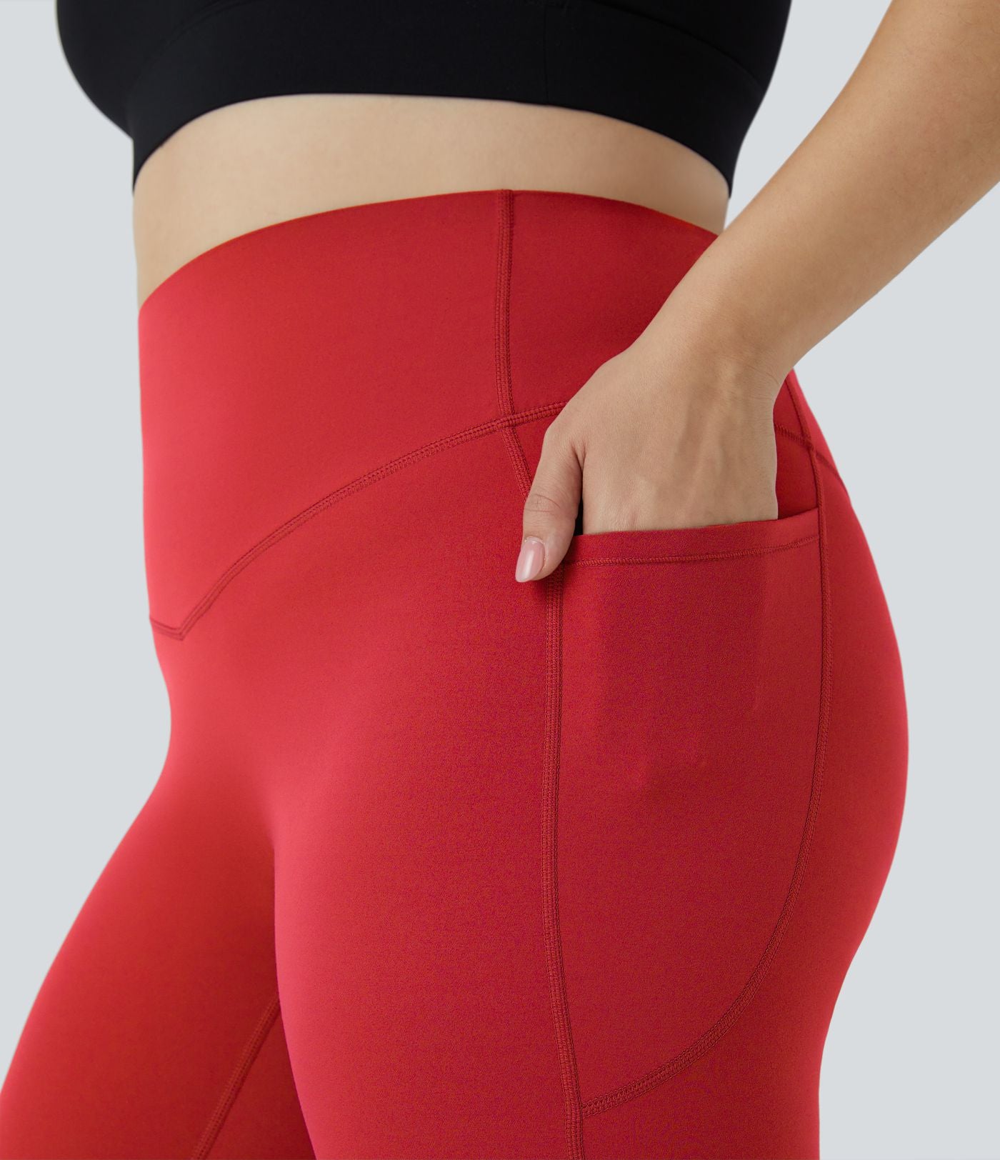 Legging d'entraînement gainant taille haute grande taille avec poches Halara UltraSculpt™