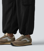Jogging cargo coupe ballon taille mi-haute avec cordon de serrage et poches