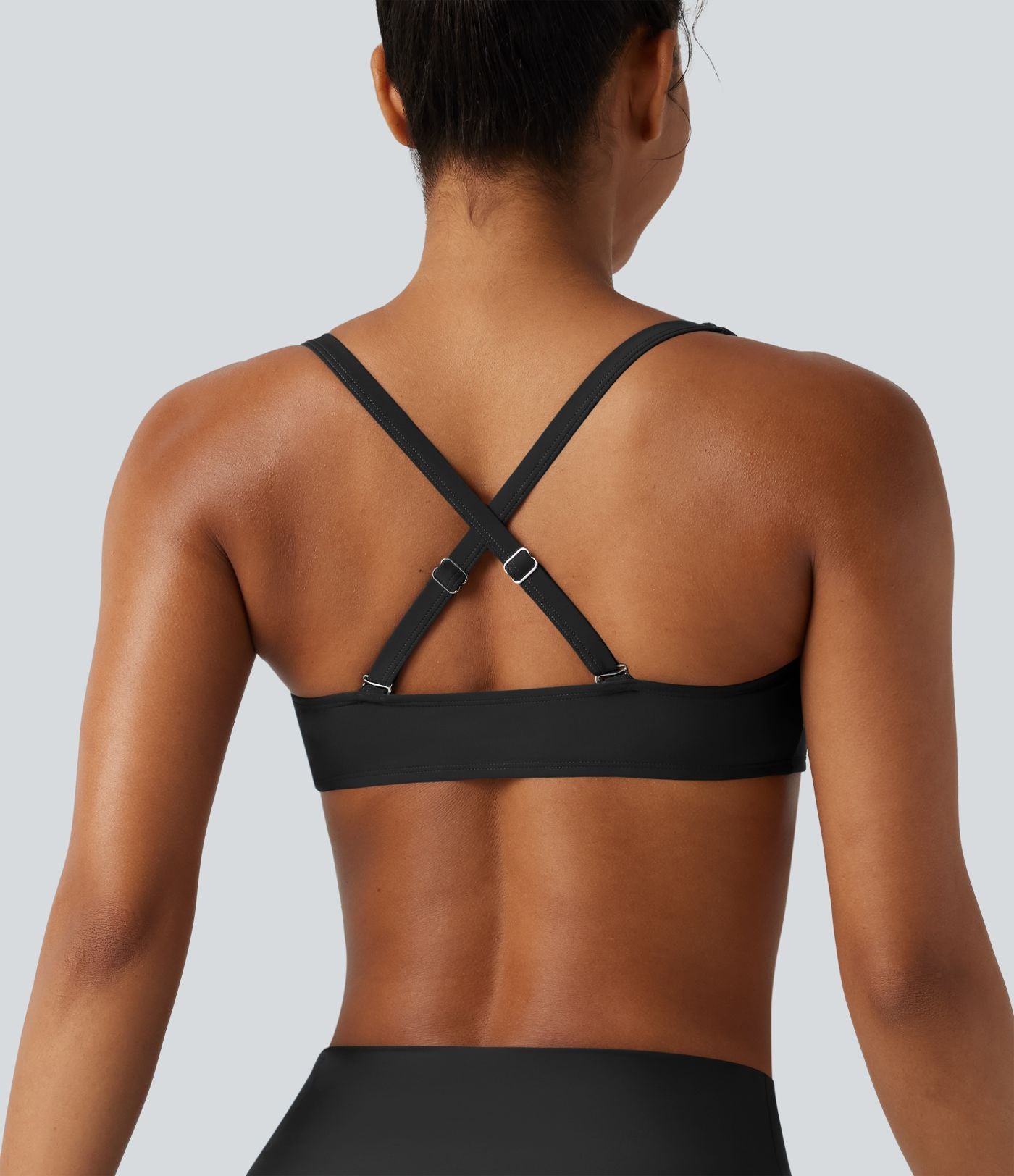 Ensemble bikini push-up gainant avec bretelles ajustables, design torsadé, fronces et brassière intégrée