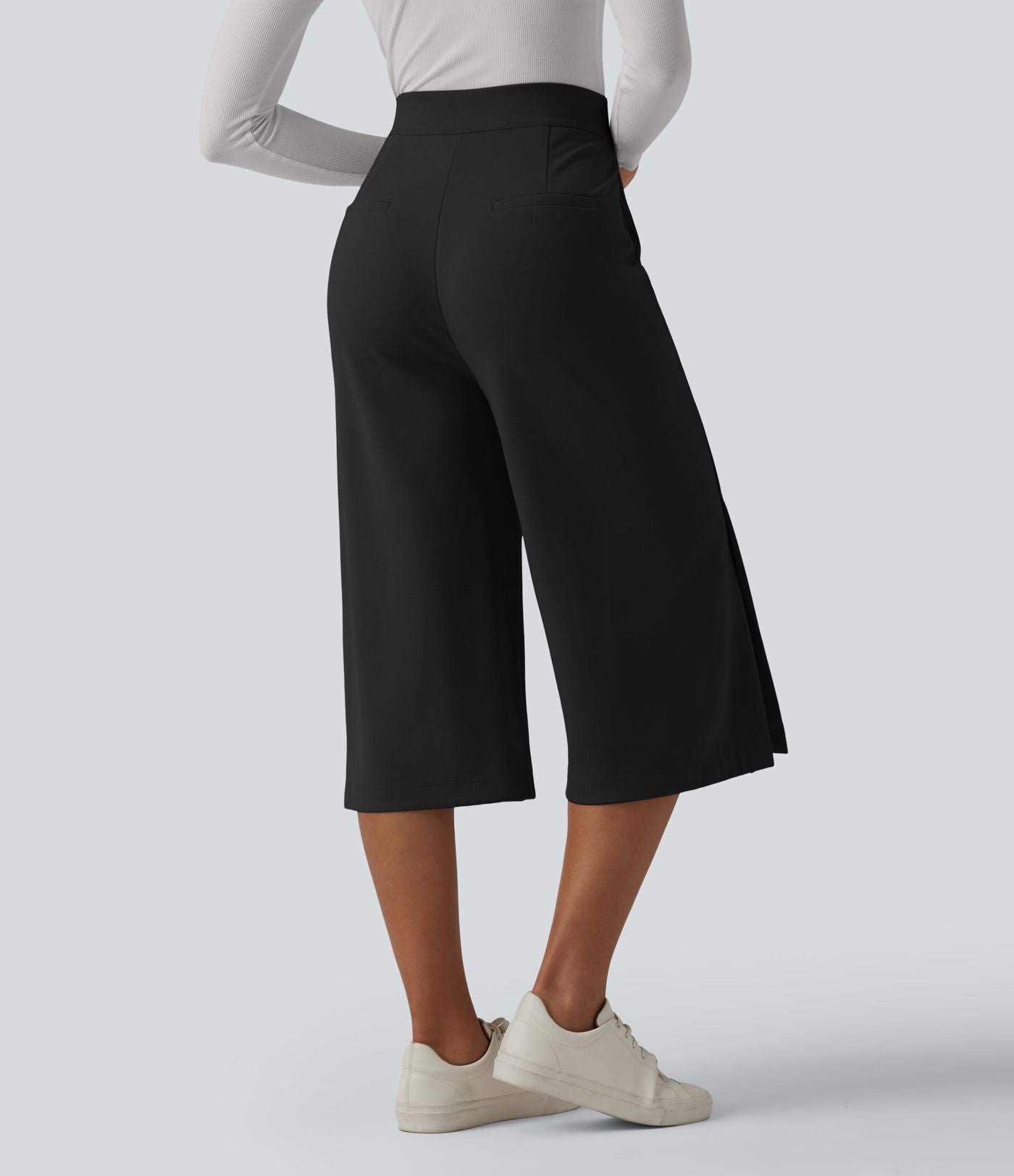Pantalon tailleur capri large Halara Flex™ taille haute avec poches