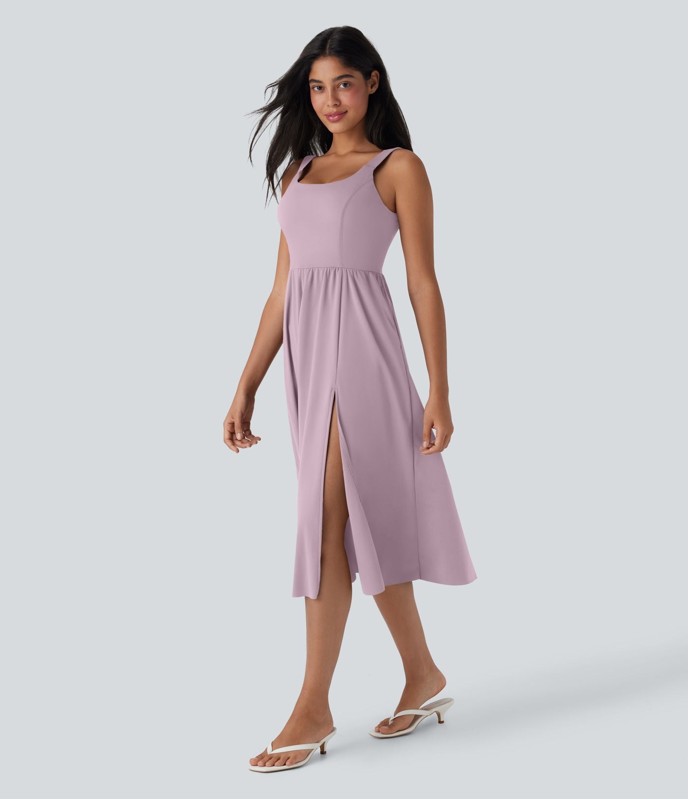 Robe décontractée mi-longue SoftlyZero™ Airy avec coques et effet frais InstantCool avec poches, bonnets E-G