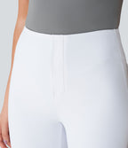 Pantalon tailleur légèrement évasé taille haute avec poches arrière Halara Flex™