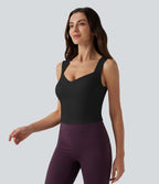 Débardeur de yoga court col Queen Anne SoftlyZero™ Plush