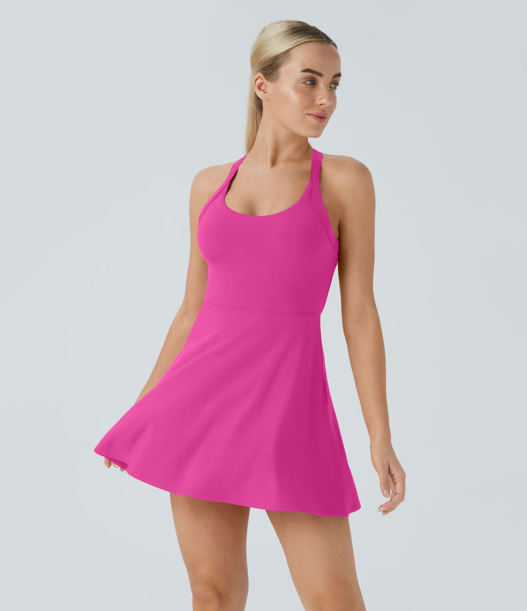 Robe de sport dos nu torsadée A-C