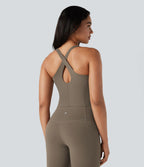 Débardeur yoga Halara UltraSculpt™ 2-en-1 push-up col V profond dos croisé