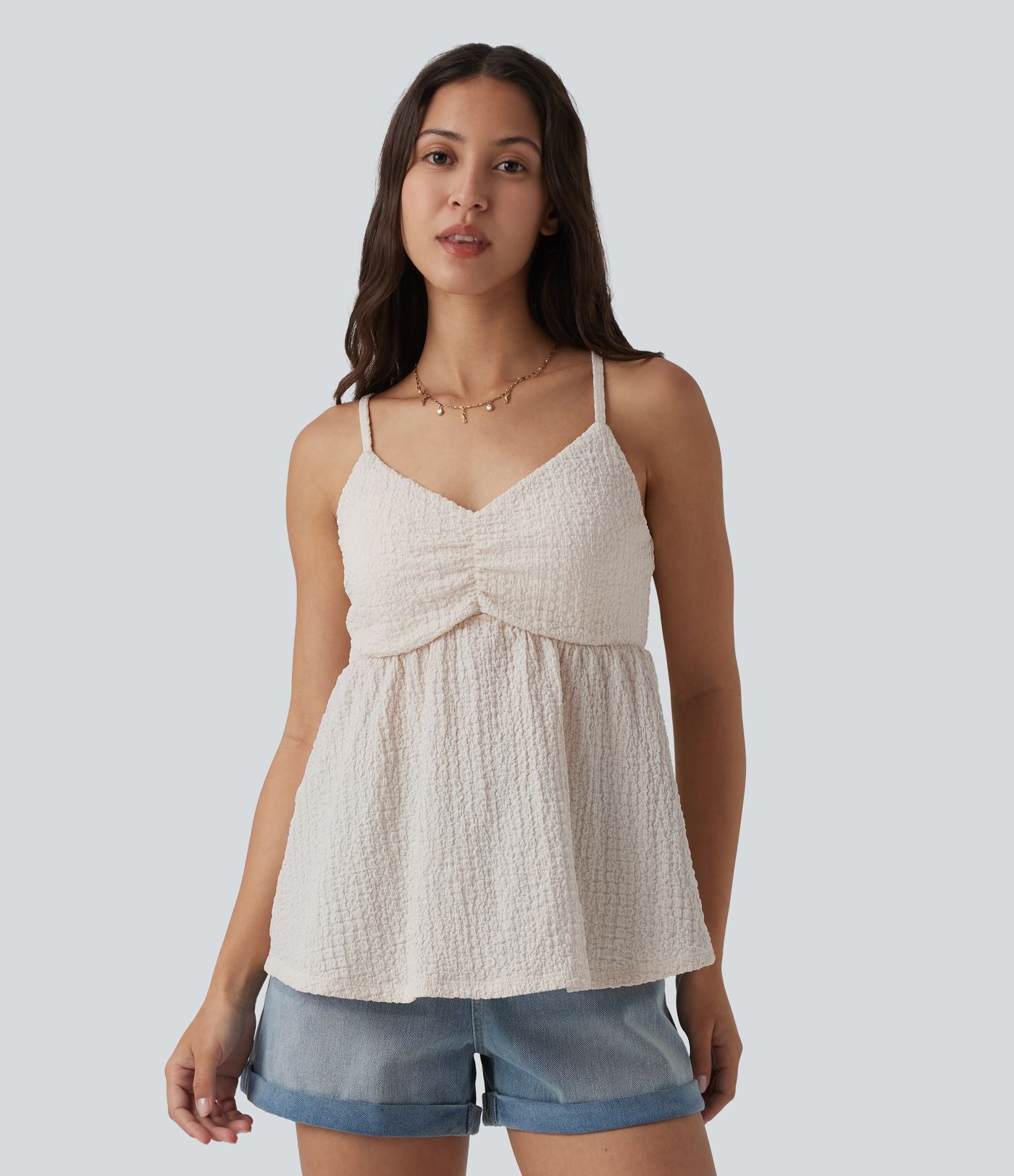 Débardeur col V avec brassière intégrée