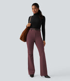 Pantalon tailleur évasé taille haute avec poches Halara Flex™