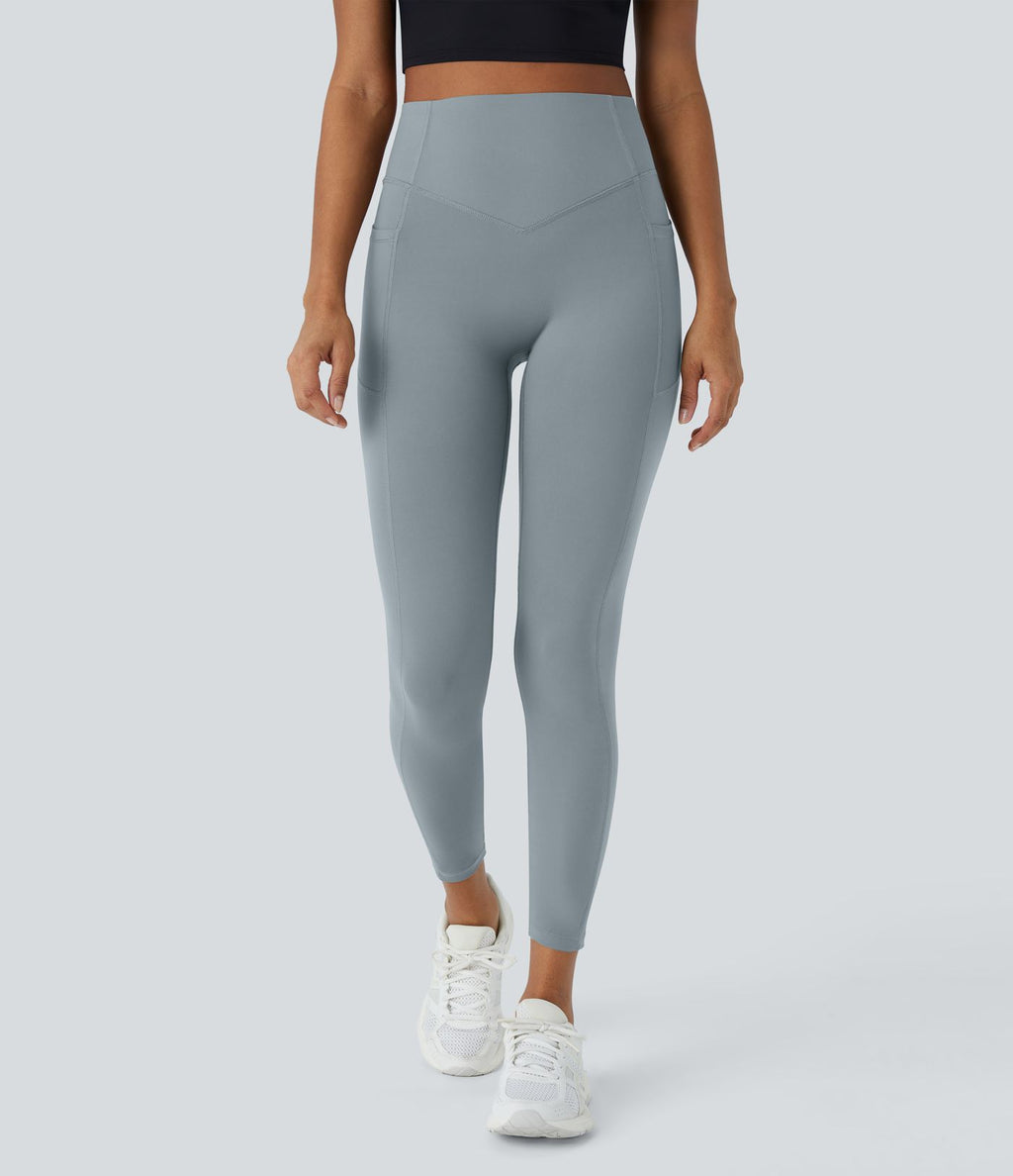 Legging d'entraînement gainant galbant taille haute avec effet scrunch et poches Halara UltraSculpt™