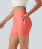 Short biker Halara UltraSculpt™ taille haute effet ventre plat avec poches, 12,5 cm