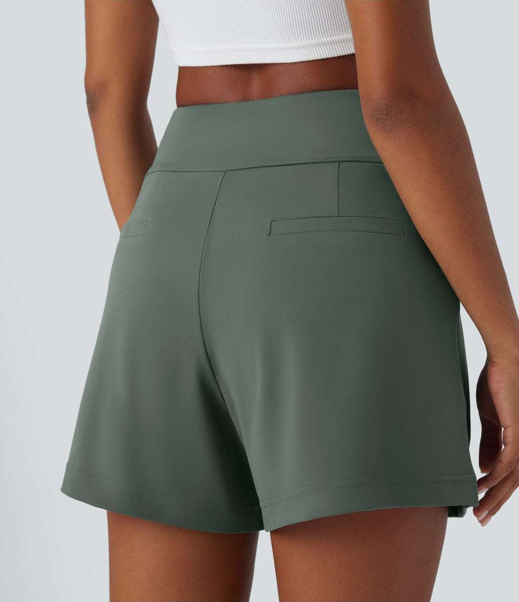Short de travail large taille haute DayStretch avec poches