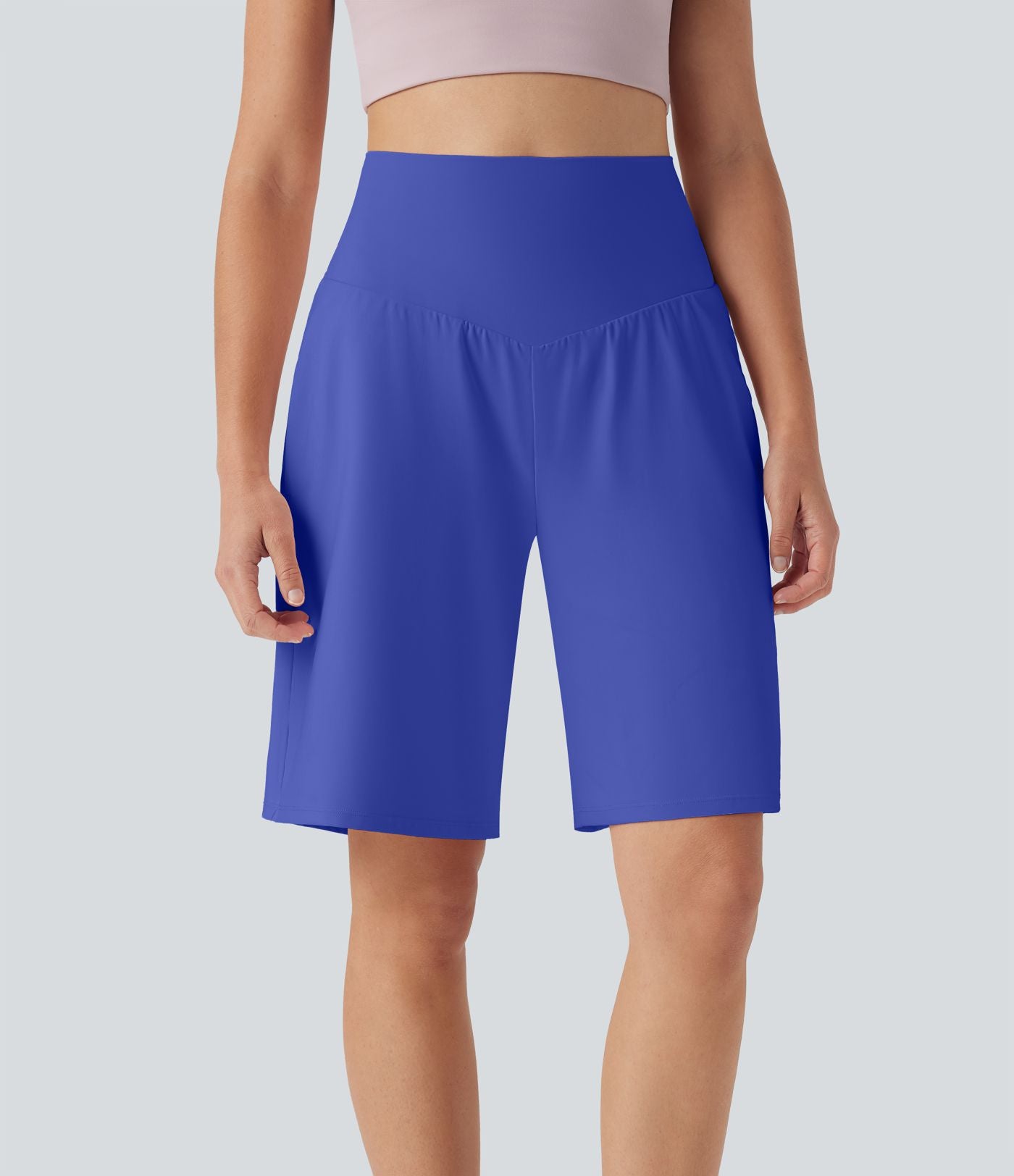 Bermuda SoftlyZero™ Airy de yoga taille haute avec poches multiples et effet frais InstantCool