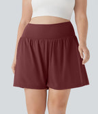 Short tailleur 2-en-1 Cool Touch yoga taille très haute Softlyzero™ Airy grande taille 17,5 cm avec poches