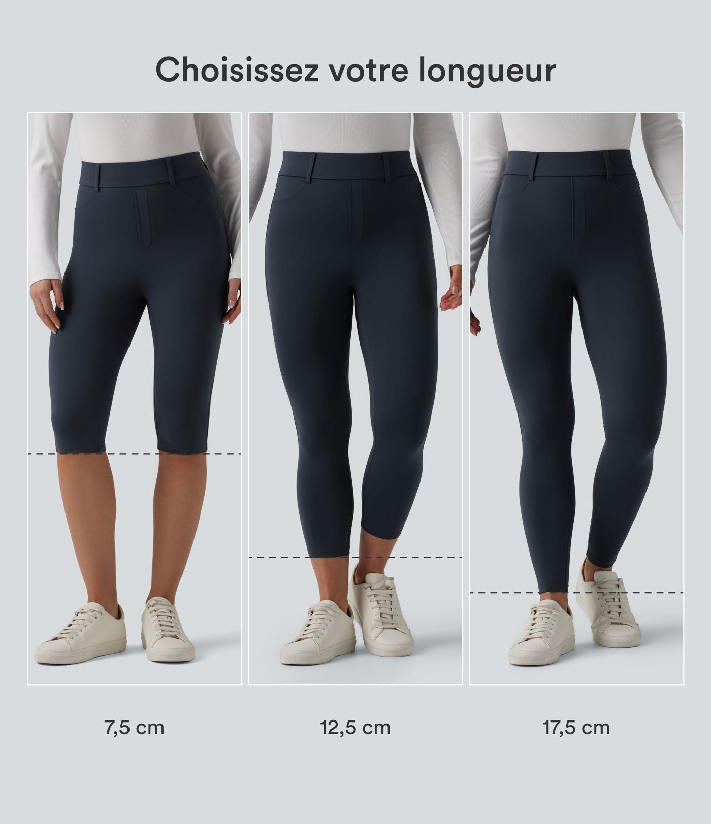 Legging décontracté 7/8 Halara UltraSculpt™ taille haute avec poches