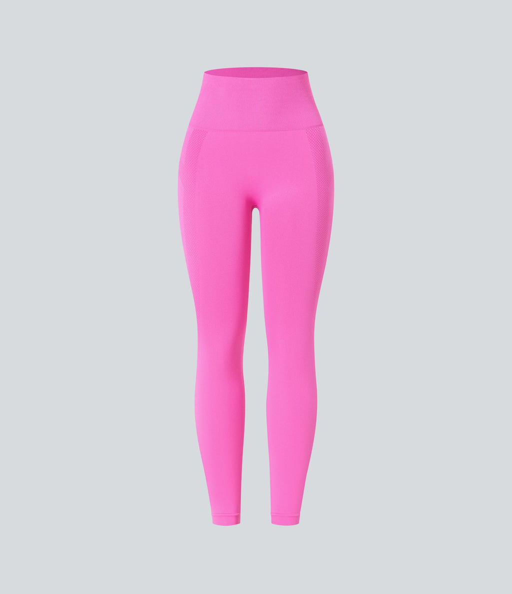 Legging yoga 7/8 taille haute froncé sans couture OneForm Seamless Flow