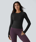 Top Sport Yoga Uni Trous pour les Pouce