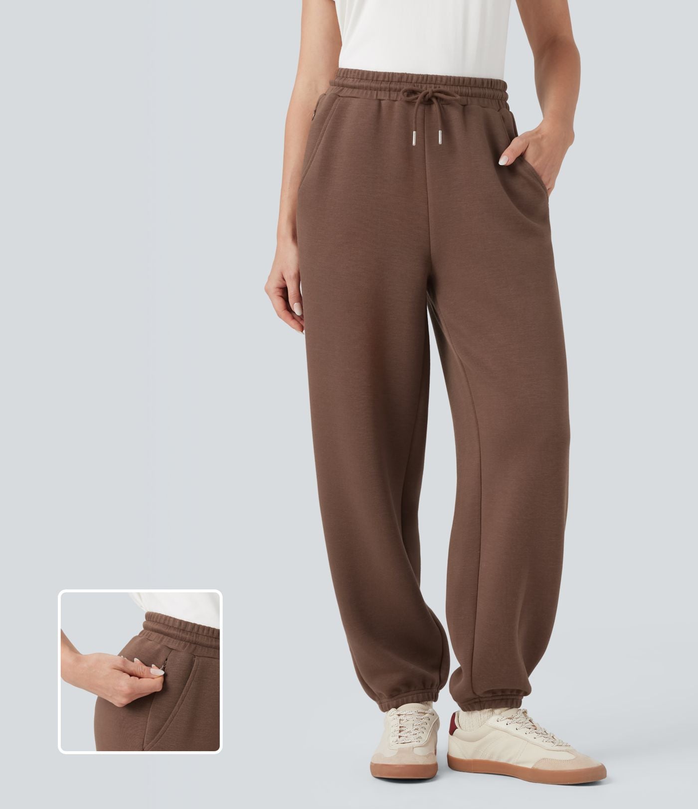 Joggers décontractés SpacerTek™ taille mi-haute avec cordon de serrage et poches