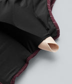 Combinaison grande taille rayée à décolleté V plongeant, toucher frais, coussinets amovibles, poches et accès facile Easy Peasy