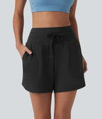 Short de running SoftlyZero™ Airy 2-en-1 taille haute effet frais InstantCool avec cordon de serrage et poches