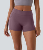 Short de yoga SoftlyZero™ Airy 8,8 cm taille haute poches latérales uni effet frais InstantCool