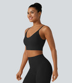 Brassière de sport et de yoga Halara UltraSculpt™ côtelé à maintien léger
