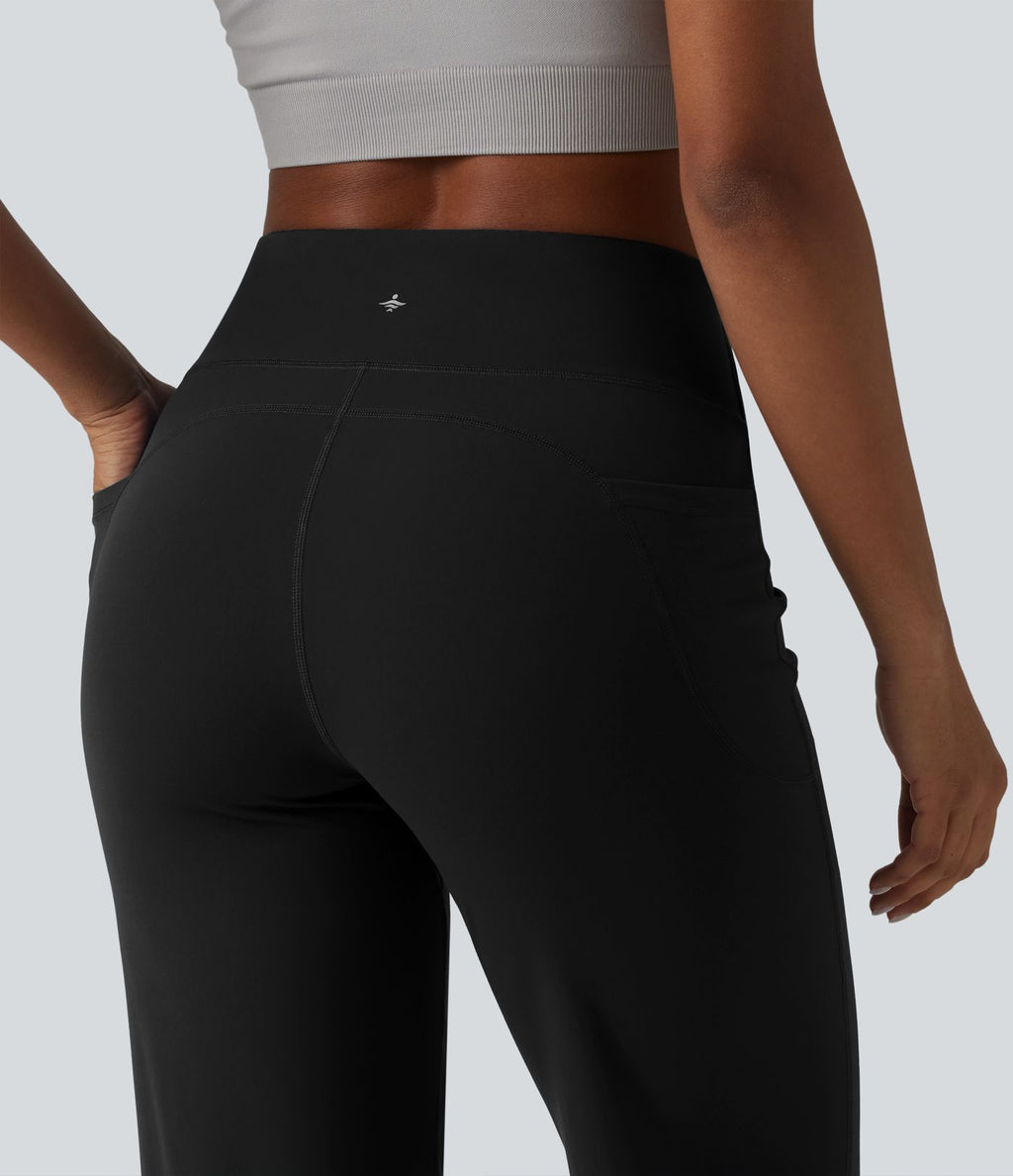 Jogging Halara Ultrasculpt™ taille haute gainant ventre plat avec poches