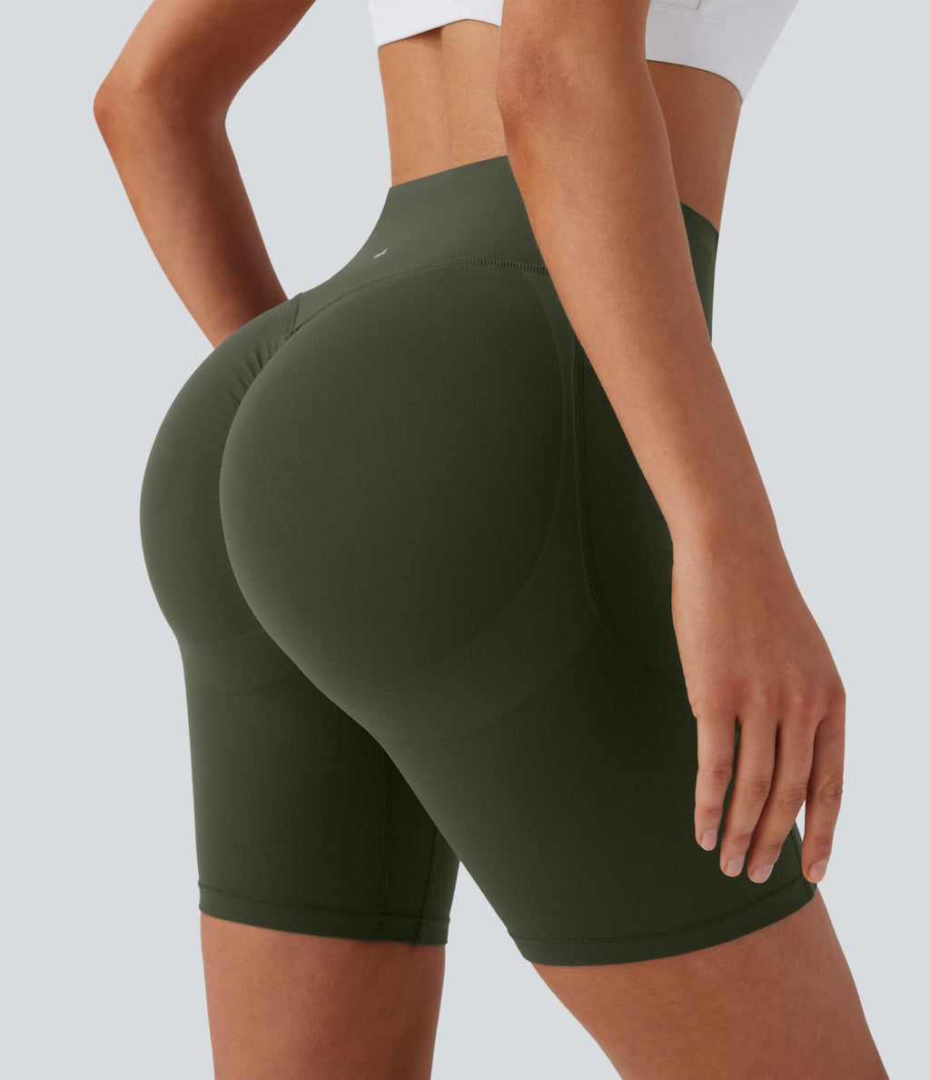 Legging de yoga gainant taille haute chiné à séchage rapide avec poches Halara UltraSculpt™