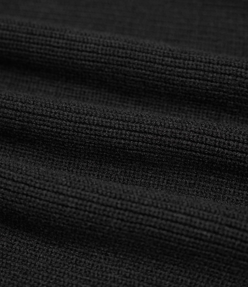 Top tricot col rond nœud latéral manches longues